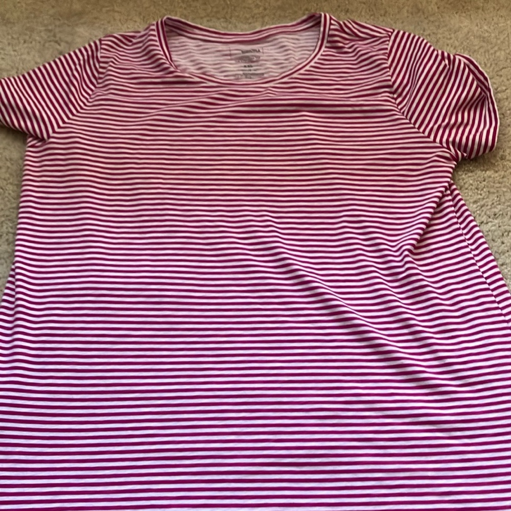 Fuschia stripe t-shirt